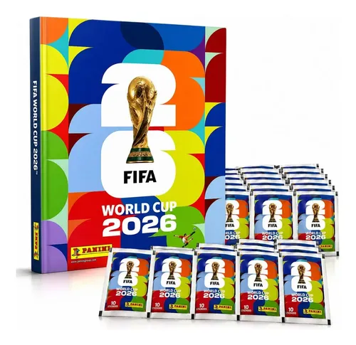 Álbum Copa Do Mundo 2026 Oficial Panini + 70 Figurinhas
