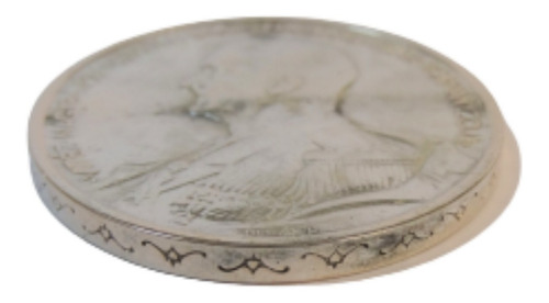Imagen 2 de 6 de Moneda Hungria 5 Pengo Coronas De Plata Año 1939 Impecable