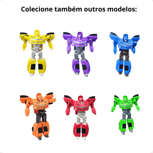 Robocar Transformável Carro Robô Menino Colecionável