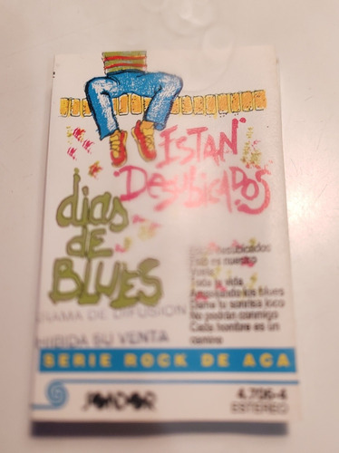 Días De Blues Están Desubicados Casete Debut Difusión 1990