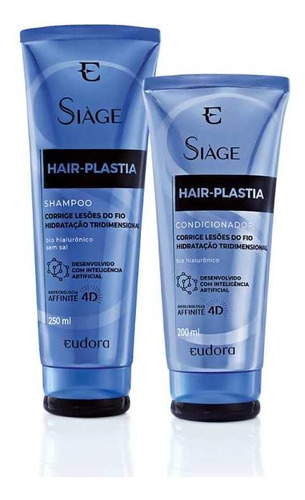  Kit Siàge Eudora Hair Plastia Shampoo+ Condicionador