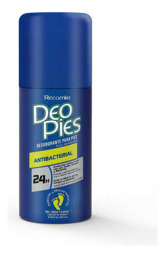 Deopies Antibacterial Desodorante Pies - Ml A $72 Fragancia Suave & Agradable