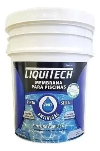 Pintura Pileta Liquitech Pinta Sella Antialga 20 Litros