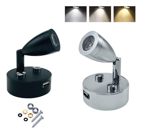 Luces Led 12v-24v Lámpara De Noche Con Pequeño Plata 6000k