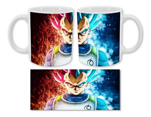 Mug Pocillo Taza Dragón Ball Super Vegeta Super Sayayin Blue