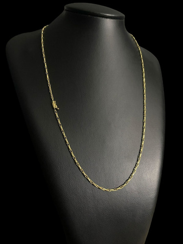 Cordão De Ouro Maciço Corda Dupla Alongada 5.5 Gramas