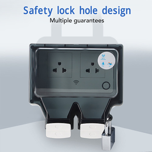 Enchufe Exterior Wifi Ip66 A Prueba De Agua, 2 Puertos