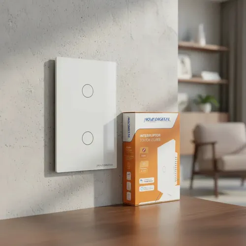 Interruptor Inteligente Zigbee Novadigital 2 Teclas Botões Touch ...