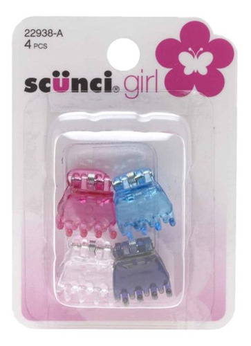 Scunci 22938gl Blister Set Mini Broches P/cabello X 4u