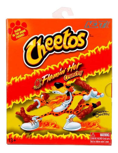 Chester Cheetah Flamin' Hot Glow Figura De Accion 6 Pulgadas