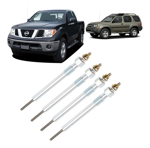 Kit X4 Bujías Precalentador Hescher S-10 Nissan Frontier 2.8