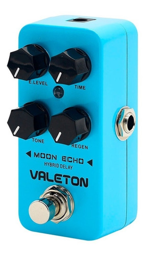 Imagen 3 de 7 de Pedal de efecto Valeton Coral Moon Echo Hybrid Delay CDL-1 celeste