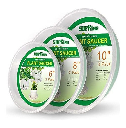 Soporte  Supking 9 Paquetes De Platillos Para Plantas (6 Pul