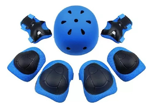Set Proteccion Niño/a Para Patines,bicicleta,skate,azul Rosa