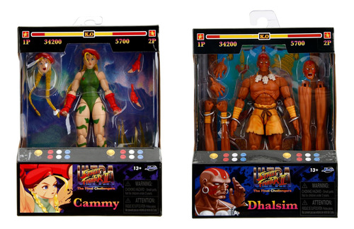 Figura Cammy Y Dhalsim Ultra Street Fighter 2 Jada Toys