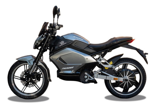 Imagen 2 de 20 de Moto Eléctrica 3000w Bateria Litio 72v 35ah Thunder Gris