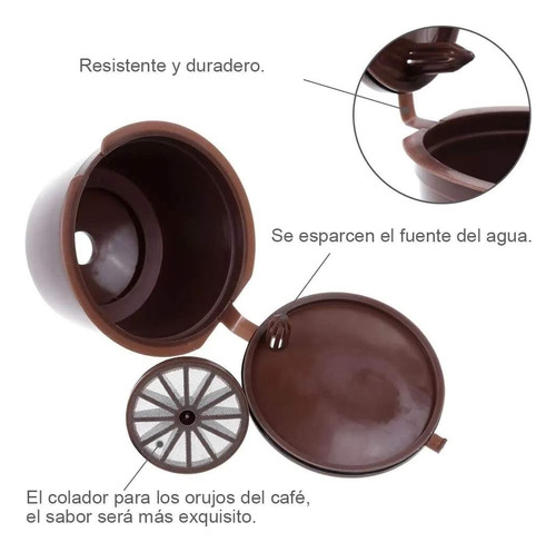 3 Pack Cápsula De Café Recargable Dolce Gusto Reutilizable