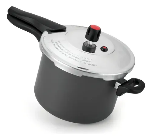 Panela De Pressão 4,5l Teflon Antiaderente Alegrete Cinza