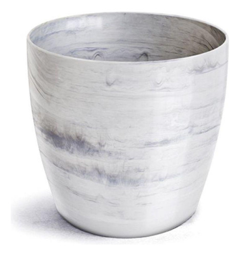 Cachepô Elegance Redondo 3,5 Branco Carrara