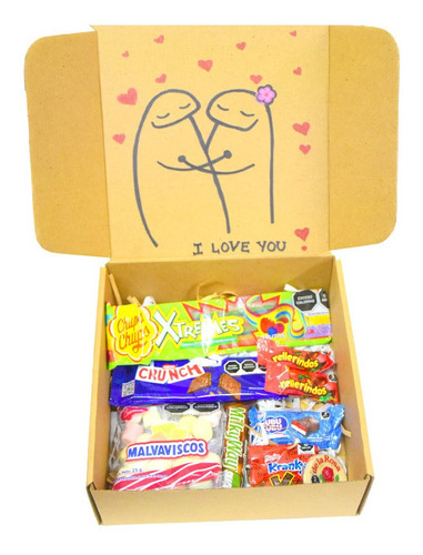 Caja, Kit, Flork, I Love You, Para Pareja, Para Regalo