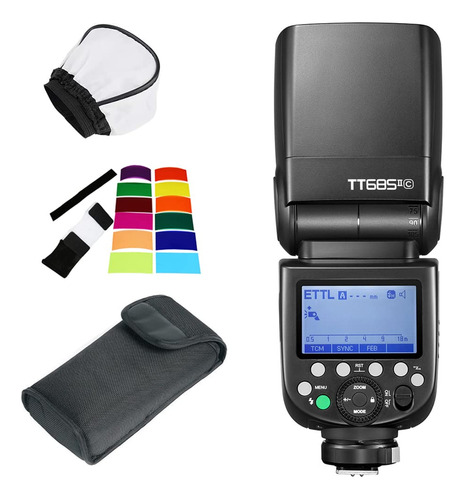 Tt685ii-c E-ttl Speedlite Hss 2.4g Wireless X System Para 5d