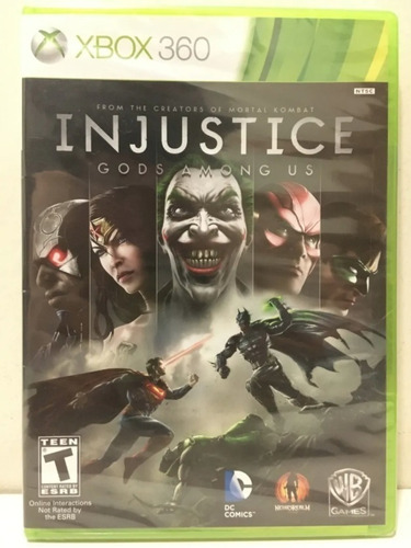 Injustice Gods Among Us Xbox 360 X360 Novo Lacrado