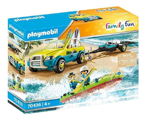 Playmobil Buggy Com Reboque E Canoa Family Fun 70436