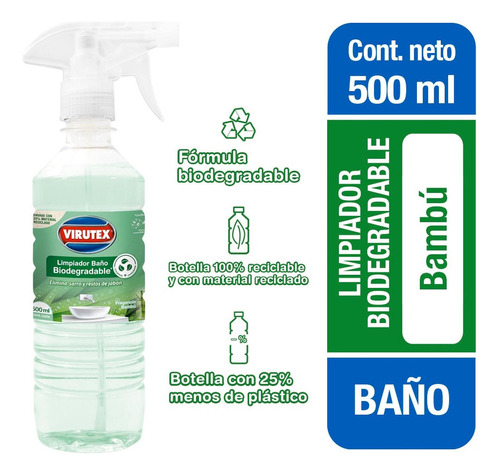 Limpiador Baño Biodegrad 500ml Virutex