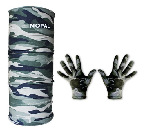 Cuello Multifuncion Nopal + Guantes Primera Piel Diseños