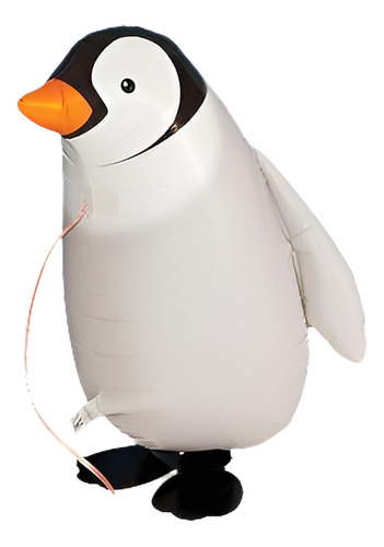 1 Pc Nuevo Pingüino Caminar Globos Helio Animal Cumpleaños N