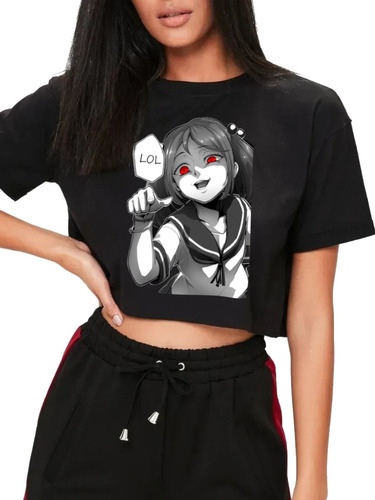 Playera Crop Top Yandere Lol Anime Sadodere