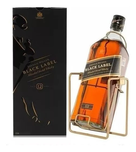 Whisky Johnnie Walker Black Label Botellon X3lt + Volcador