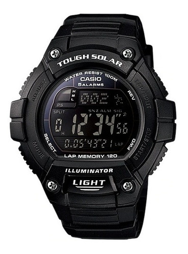 Relógio Casio Ws-220-1bv Tough Solar Corrida
