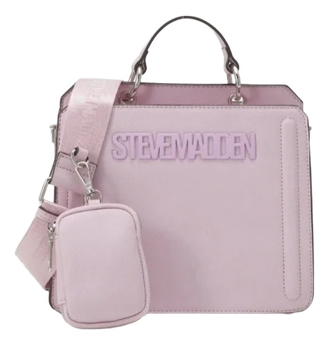 Bolsa De Mano Steve Madden Dt618175 Satchel Rosa Pastel