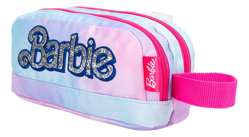 Lapicera Estuche Organizador Barbie Azul/rosa 041a Color Azul