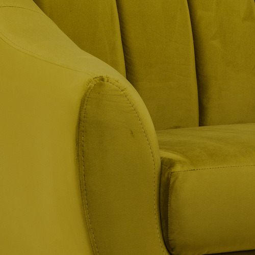 Sillón Individual Ocasional Vintage Moderno Minimalista Color Olivo Diseño De La Tela Terciopelo