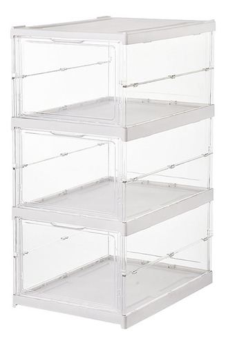 Zapatera Organizadora Cajas 3 Niveles Portátil Plegable