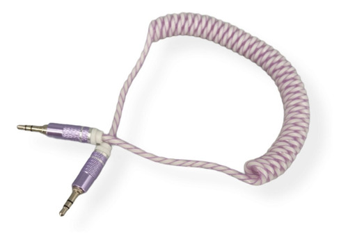 Cable Auxiliar Audio Miniplug 3.5mm Resorte 1 Metro