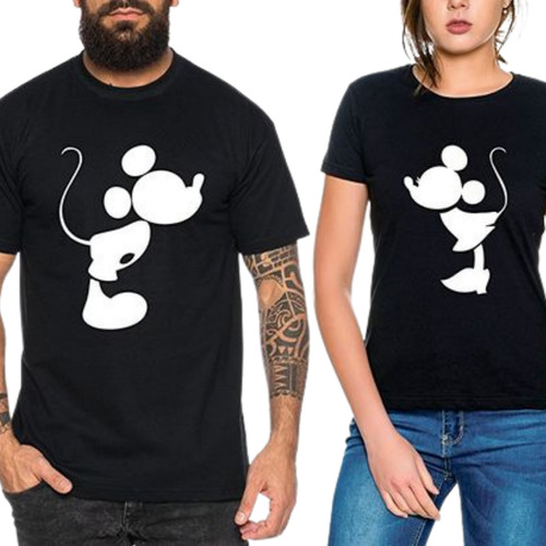 Playera Mickey Y Minnie, Camiseta Pareja Disney Love