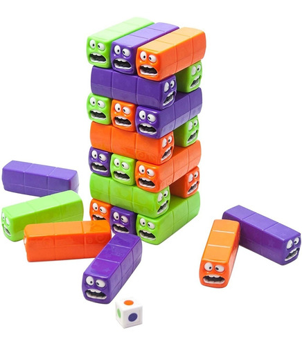 Torre De Equilibrio Carinhas Divertidas 24 Pcs Wobbly Worms