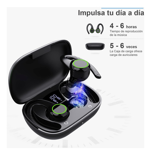 Auriculares Bluetooth Inalambricos Gancho Audifonos Tipo C