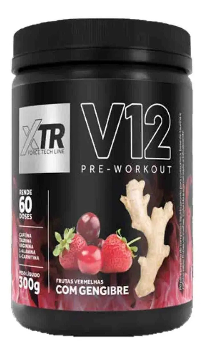 Pré Treino V12 300g - Xtr - Taurina + Cafeína