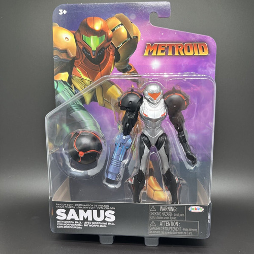 Metroid Samus Wit Morph Ball Jakks Pacific Phazon Suit