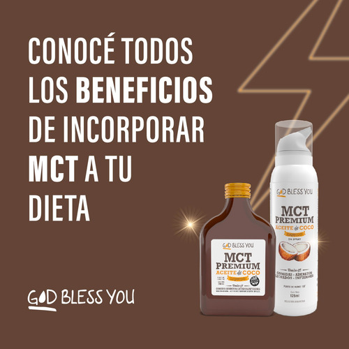 Aceite Mct Petaca Premium God Bless You 200ml