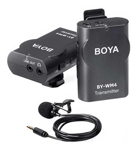 Micrófono Boya BY-WM4 condensador omnidireccional negro
