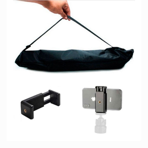 Imagem 4 de 8 de Kit De Tripé Universal Profissional + Suporte De Celular