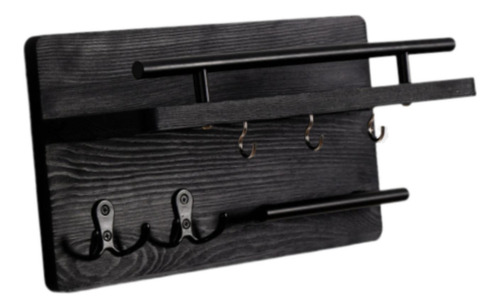 Rack De Parede De Madeira Para O Suporte Para Chaves Para O
