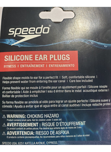 Speedo Tapones Para Oidos De Silicona Natación Ear Plugs