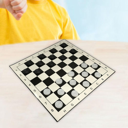 // Tablero De Damas Para Niños Tablero De Ajedrez Plegable