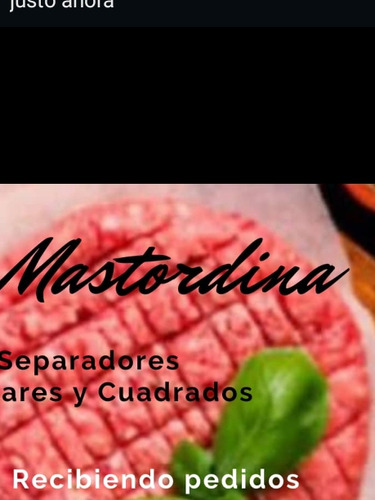 Hamburguesas Mastordina Con Separadores 